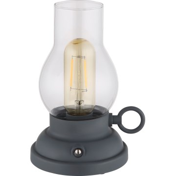 Globo - LED Stmívatelná nabíjecí dotyková stolní lampa LED/1W/3,7V 1200 mAh antracit