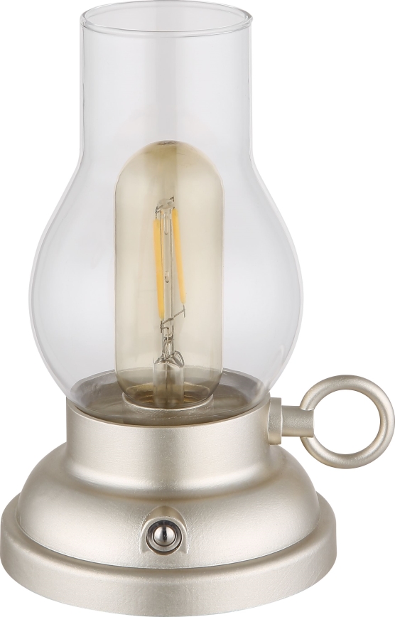Globo - LED Stmívatelná nabíjecí dotyková stolní lampa LED/1W/3,7V 1200 mAh matný chrom