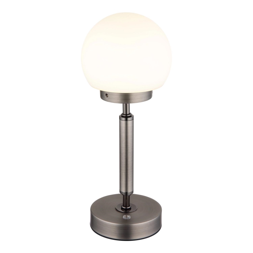 Globo - LED Stmívatelná nabíjecí dotyková stolní lampa LED/2,5W/5V 1800mAh 2700/4000/6500K antracit