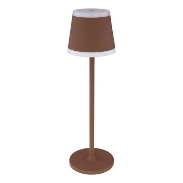 Globo - LED Stmívatelná nabíjecí dotyková stolní lampa LED/4,6W/3,7V 3000K 1800mAh hnědá IP54