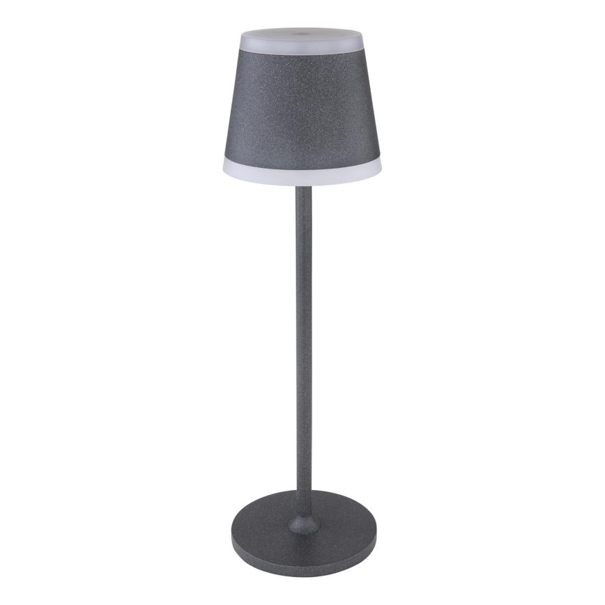 Globo - LED Stmívatelná nabíjecí dotyková stolní lampa LED/4,6W/3,7V 3000K 1800mAh šedá IP54