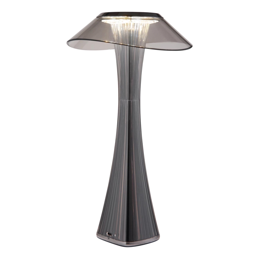 Globo - LED Stmívatelná nabíjecí stolní lampa LED/2,5W/3,7V 1200mAh 2700K/4500K/6500K černá