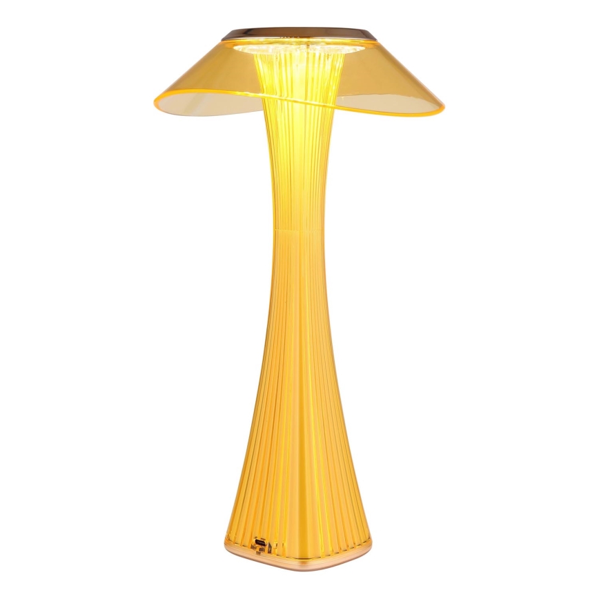 Globo - LED Stmívatelná nabíjecí stolní lampa LED/2,5W/3,7V 1200mAh 2700K/4500K/6500K zlatá