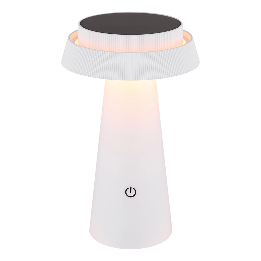 Globo - LED Stmívatelná solární dotyková lampa LED/4W/3,7W IP54 bílá