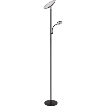 Globo - LED Stmívatelná stojací lampa LED/20W/230V+ LED/5W 3000/4000/6500K černá
