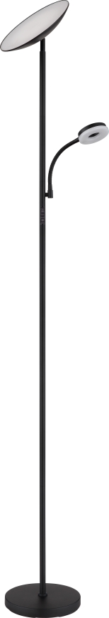 Globo - LED Stmívatelná stojací lampa LED/20W/230V+ LED/5W 3000/4000/6500K černá