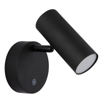 Globo - LED Stmívatelné nabíjecí nástěnné bodové svítidlo LED/0,4W/3,7V 1800 mAh černá