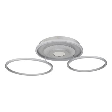 Globo - LED Stmívatelné stropní svítidlo LED/40W/230V 2700-6500K 57x99,2 cm stříbrná + dálkové ovládání