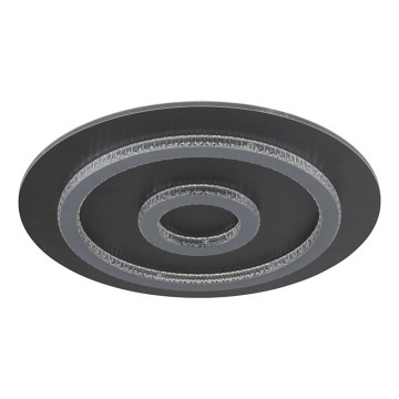 Globo - LED Stmívatelné stropní svítidlo LED/40W/230V 3000-6500K pr. 45 cm antracit + dálkové ovládání