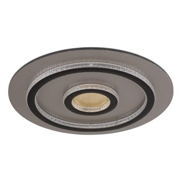 Globo - LED Stmívatelné stropní svítidlo LED/40W/230V 3000-6500K pr. 45 cm černá + dálkové ovládání