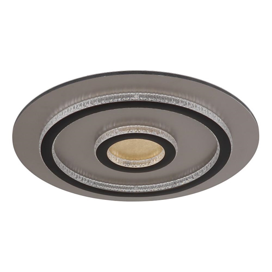Globo - LED Stmívatelné stropní svítidlo LED/40W/230V 3000-6500K pr. 45 cm černá + dálkové ovládání