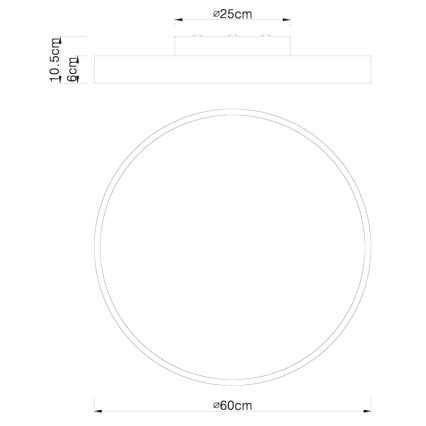 Globo - LED Stmívatelné stropní svítidlo LED/48W/230V + dálkové ovládání