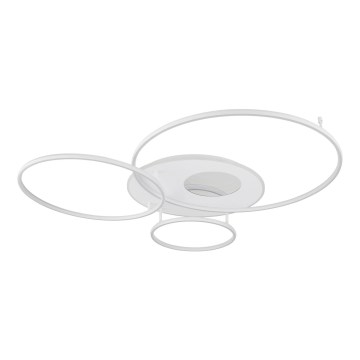 Globo - LED Stmívatelné stropní svítidlo LED/70W/230V 2700-6500K 105x26,5 cm stříbrná + dálkové ovládání