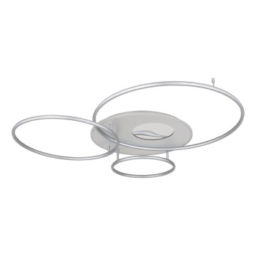 Globo - LED Stmívatelné stropní svítidlo LED/70W/230V 2700-6500K Wi-Fi Tuya matný chrom + dálkové ovládání