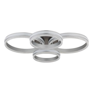 Globo - LED Stmívatelné stropní svítidlo LED/90W/230V 2700-6000K stříbrná + dálkové ovládání