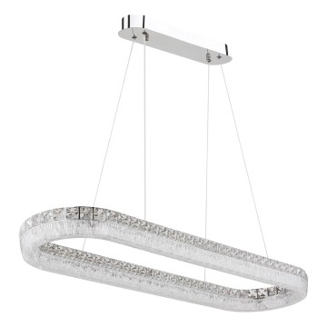 Globo - LED Stmívatelný lustr na lanku LED/40W/230V 2700-6000K čirá + dálkové ovládání