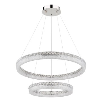 Globo - LED Stmívatelný lustr na lanku LED/72W/230V 2700-6000K čirá + dálkové ovládání