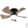 Globo - LED Stmívatelný stropní ventilátor LED/10W/230V 3000-6500K hnědá + dálkové ovládání