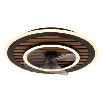 Globo - LED Stmívatelný stropní ventilátor LED/36W/230V 2700-6000K černá + dálkové ovládání