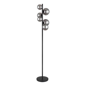 Globo - LED Stojací lampa 6xG9/3,5W/230V kouřová/černá