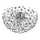 Globo - LED Stropní svítidlo 6xG9/3,5W/230V pr. 60 cm lesklý chrom