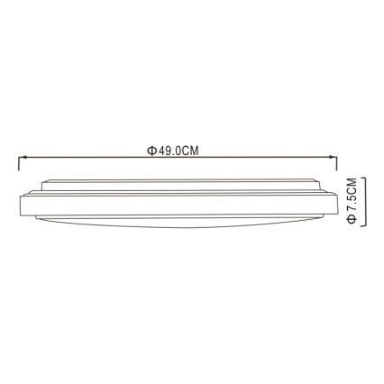 Globo - LED Stropní svítidlo LED/32W/230V 3000/4000/6000K pr. 49 cm