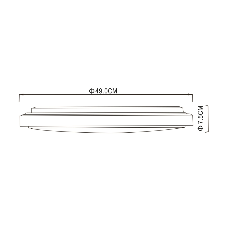 Globo - LED Stropní svítidlo LED/32W/230V 3000/4000/6000K pr. 49 cm