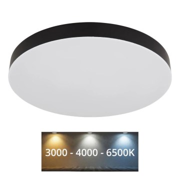 Globo - LED Stropní svítidlo LED/36W/230V 3000K/4000K/6500K pr. 40 cm černá