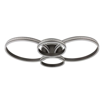 Globo - LED Stropní svítidlo LED/39W/230V 2700/4500/6500K 106x60 cm antracit
