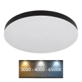 Globo - LED Stropní svítidlo LED/50W/230V 3000K/4000K/6500K pr. 50 cm černá