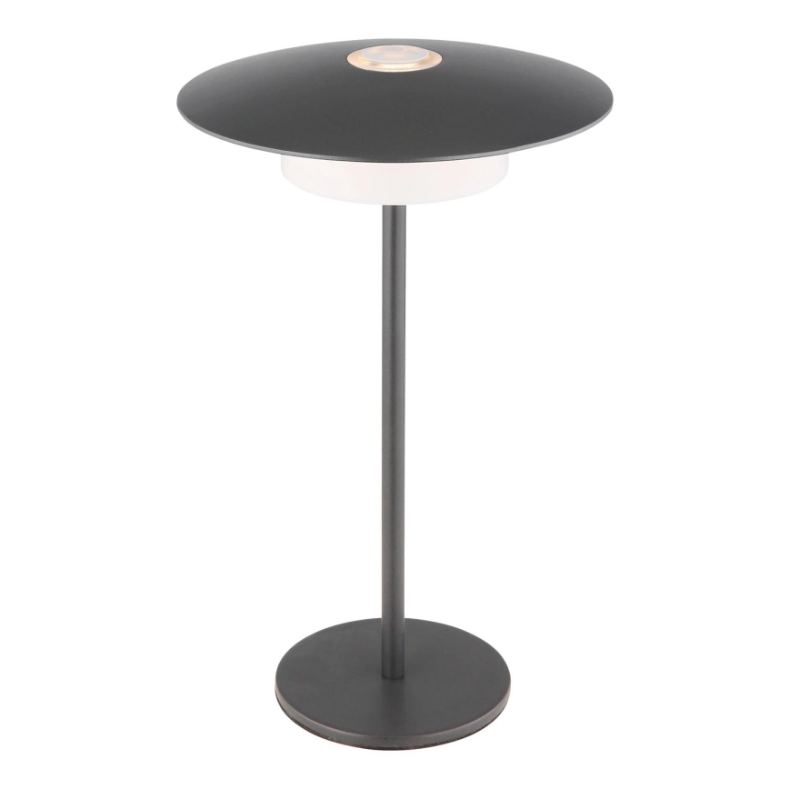 Globo - LED Venkovní nabíjecí dotyková stolní lampa LED/3W/3,7V 1800/2700/3000K IP44 1800 mAh šedá