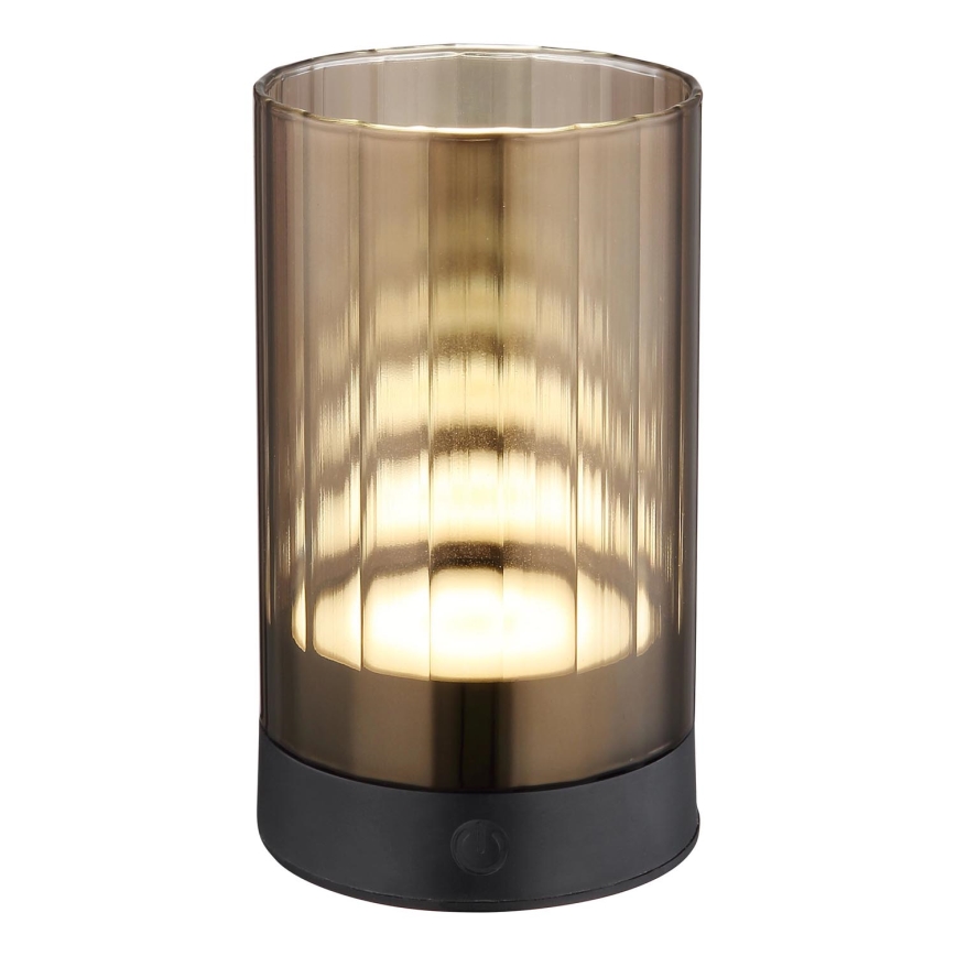 Globo - LED Venkovní stmívatelná nabíjecí dotyková stolní lampa LED/2W/3,7V 2700/4000/6500K 1200mAh IP44 hnědá
