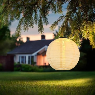 Globo - LED Závěsné solární svítidlo LED/0,5W/3V IP44 béžová