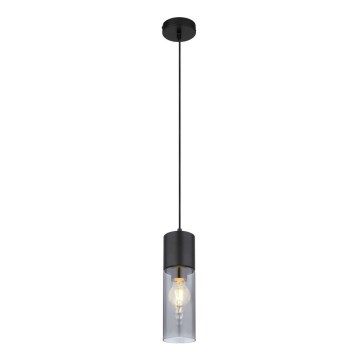 Globo - Lustr na lanku 1xE27/25W/230V pr. 10,5 cm černá