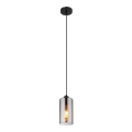 Globo - Lustr na lanku 1xE27/25W/230V pr. 11 cm černá