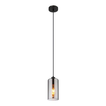 Globo - Lustr na lanku 1xE27/25W/230V pr. 11 cm černá
