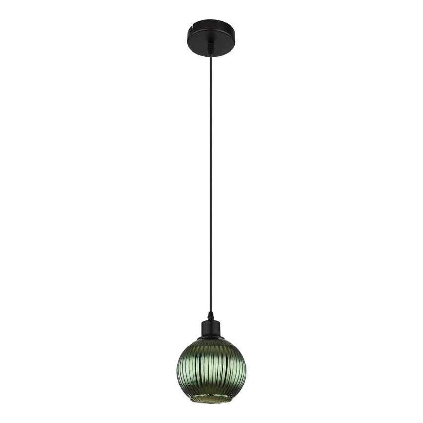 Globo - Lustr na lanku 1xE27/25W/230V pr. 15 cm zelená