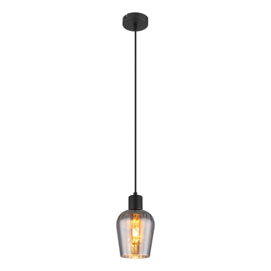 Globo - Lustr na lanku 1xE27/40W/230V pr. 13,5 cm černá