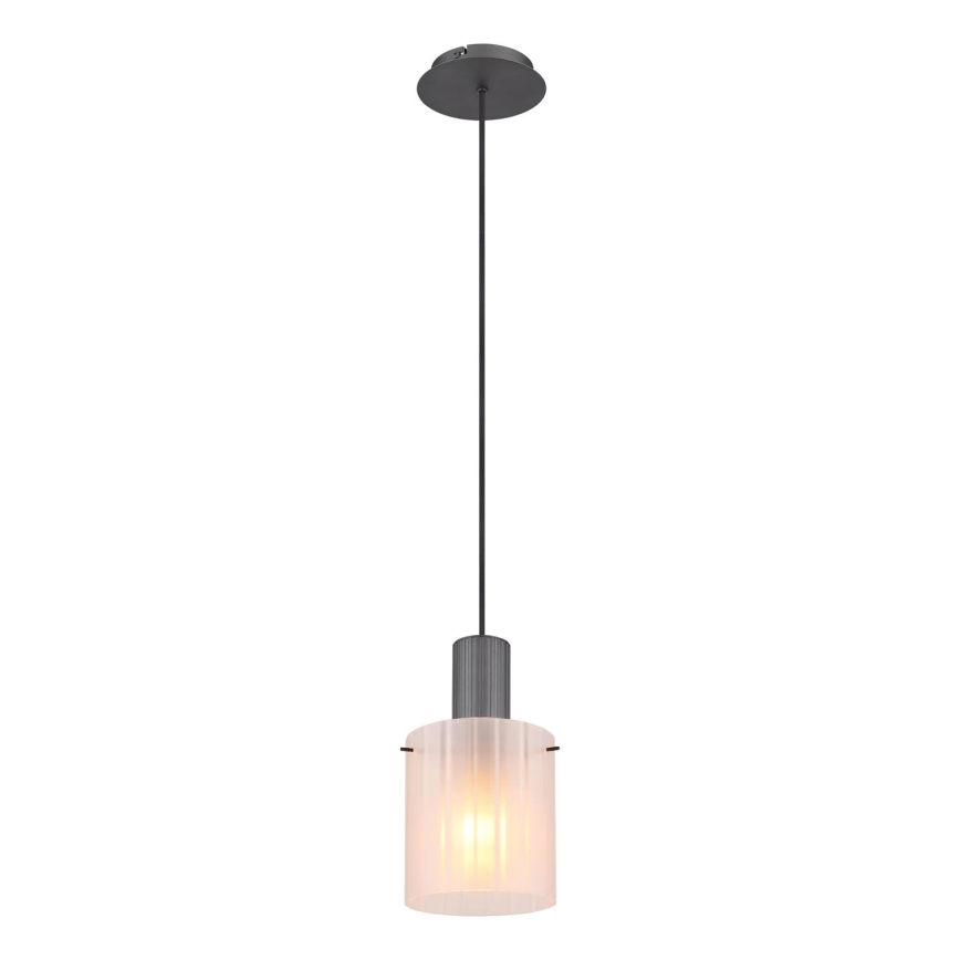Globo - Lustr na lanku 1xE27/40W/230V pr. 18 cm bílá