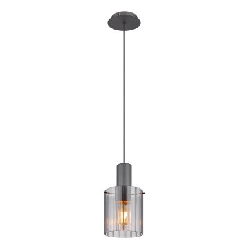 Globo - Lustr na lanku 1xE27/40W/230V pr. 18 cm šedá