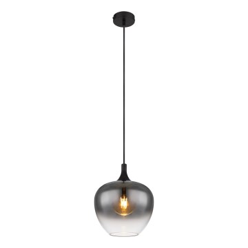 Globo - Lustr na lanku 1xE27/40W/230V pr. 24 cm černá