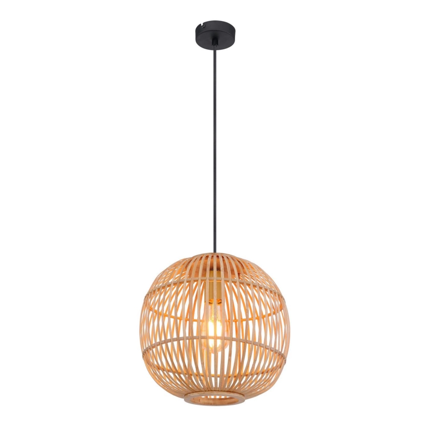 Globo - Lustr na lanku 1xE27/60W/230V bambus
