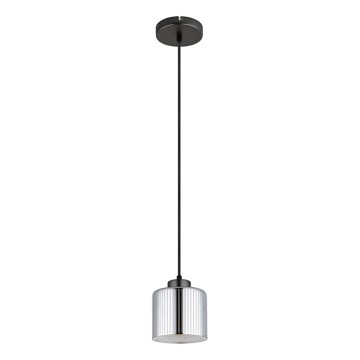 Globo - Lustr na lanku 1xE27/60W/230V lesklý chrom pr. 14 cm