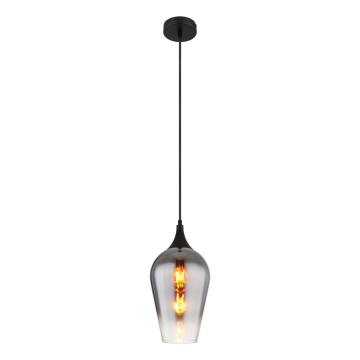 Globo - Lustr na lanku 1xE27/60W/230V pr. 18 cm černá
