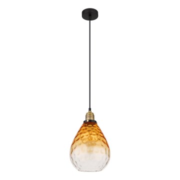 Globo - Lustr na lanku 1xE27/60W/230V pr. 21 cm oranžová