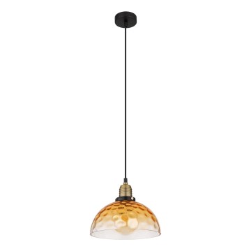 Globo - Lustr na lanku 1xE27/60W/230V pr. 25 cm oranžová