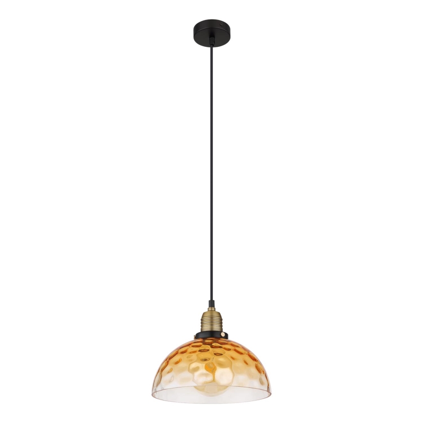 Globo - Lustr na lanku 1xE27/60W/230V pr. 25 cm oranžová