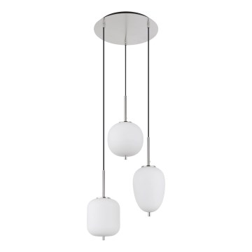 Globo - Lustr na lanku 3xE14/40W/230V lesklý chrom