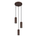 Globo - Lustr na lanku 3xGU10/25W/230V hnědá
