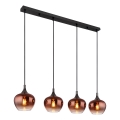 Globo - Lustr na lanku 4xE27/40W/230V měděná